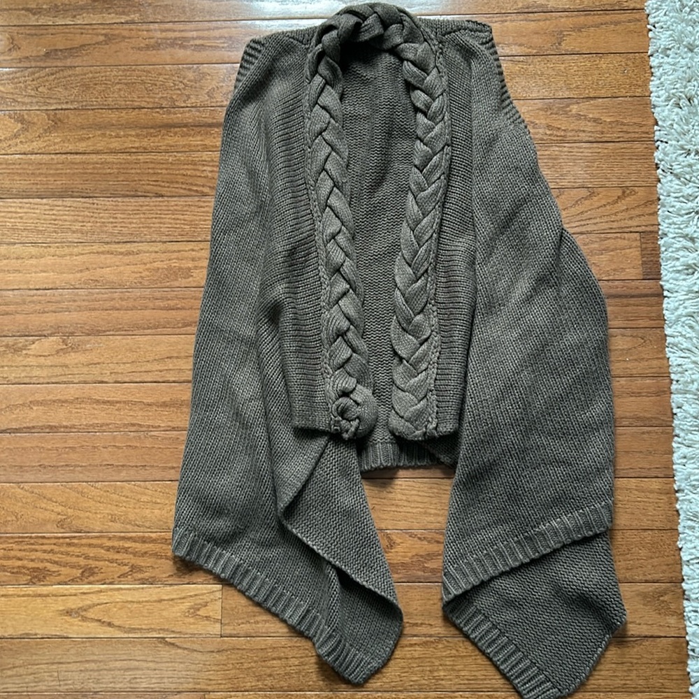 Brown sweater vest